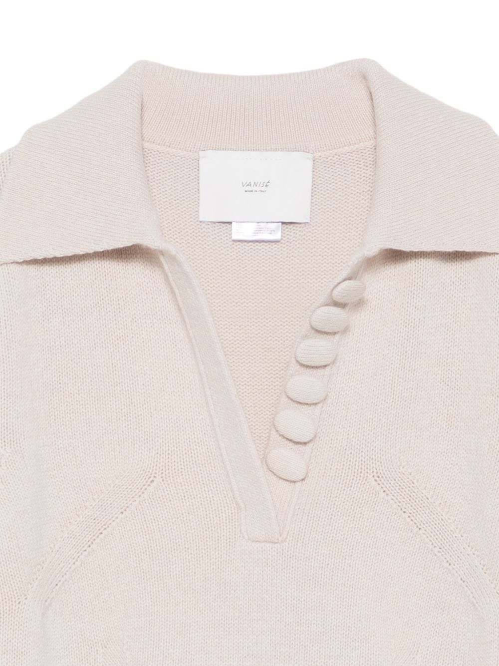 VANISE Polo MILENA STUCCO in lana e cashmere