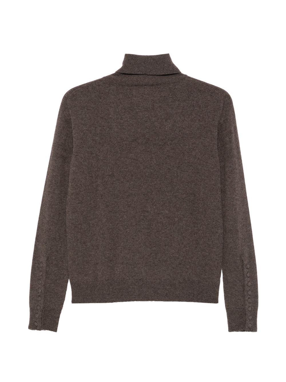 VANISE Maglia SANDRINE CACAO in cashmere con collo alto