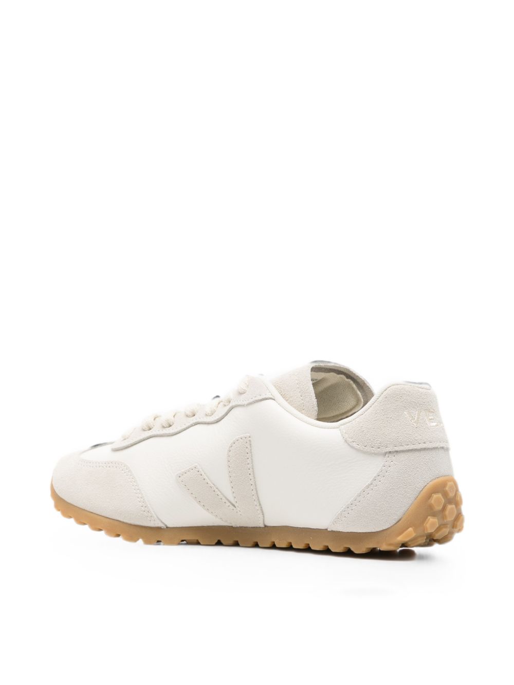 VEJA Sneakers basse bianche con inserti in pelle scamosciata