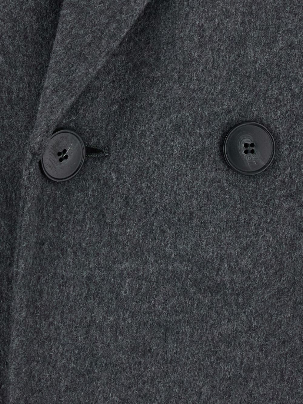 VICTORIA BECKHAM Cappotto doppiopetto in lana e cashmere grigio