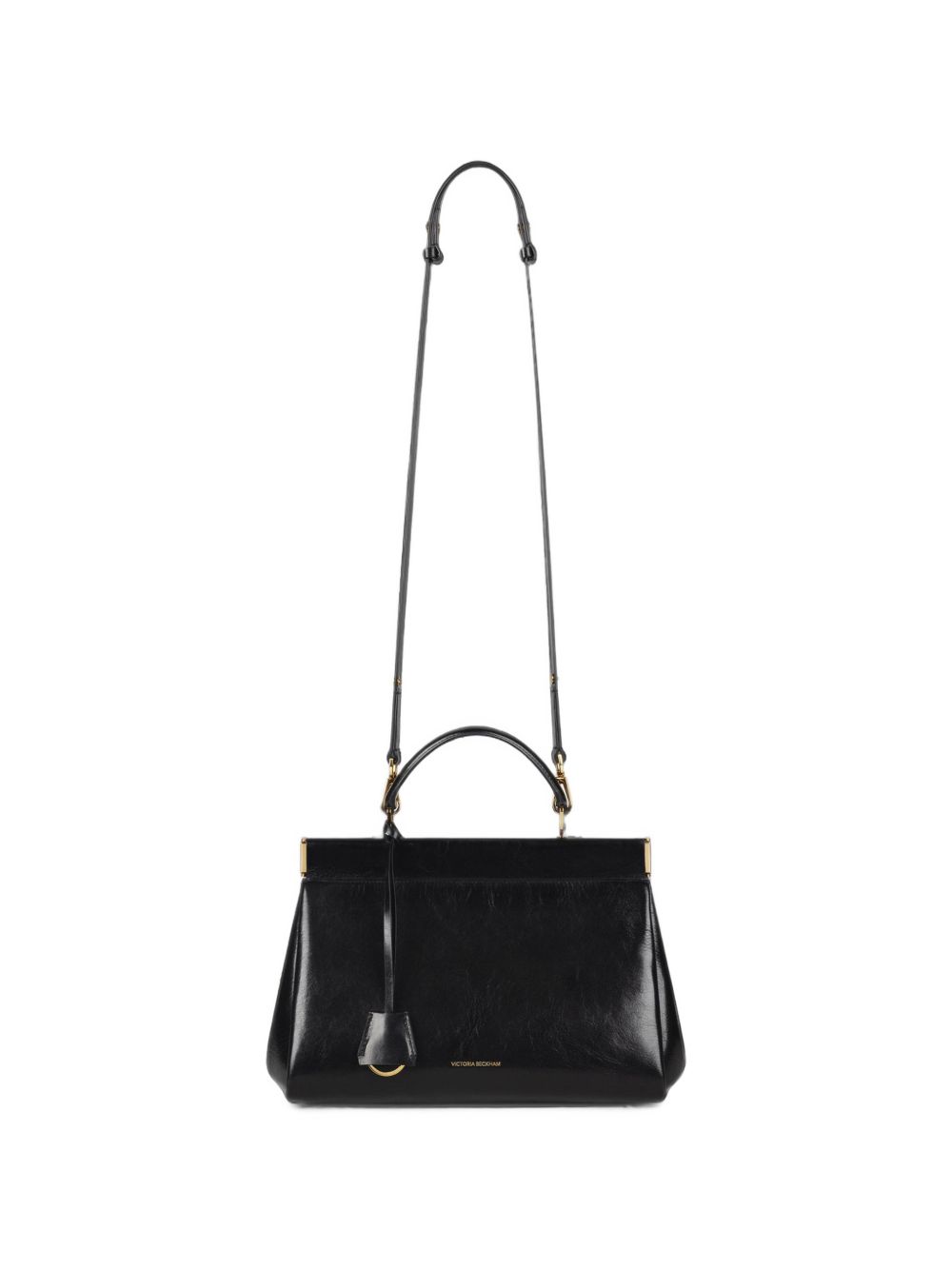 VICTORIA BECKHAM Borsa BLACK in pelle con manico e tracolla firmata