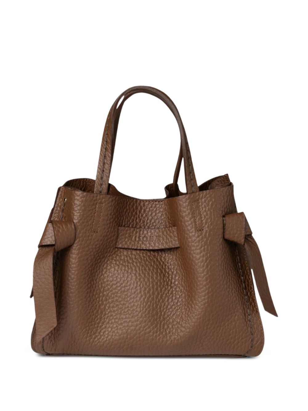 VISONA Borsa QUEEN NOCE in pelle marrone