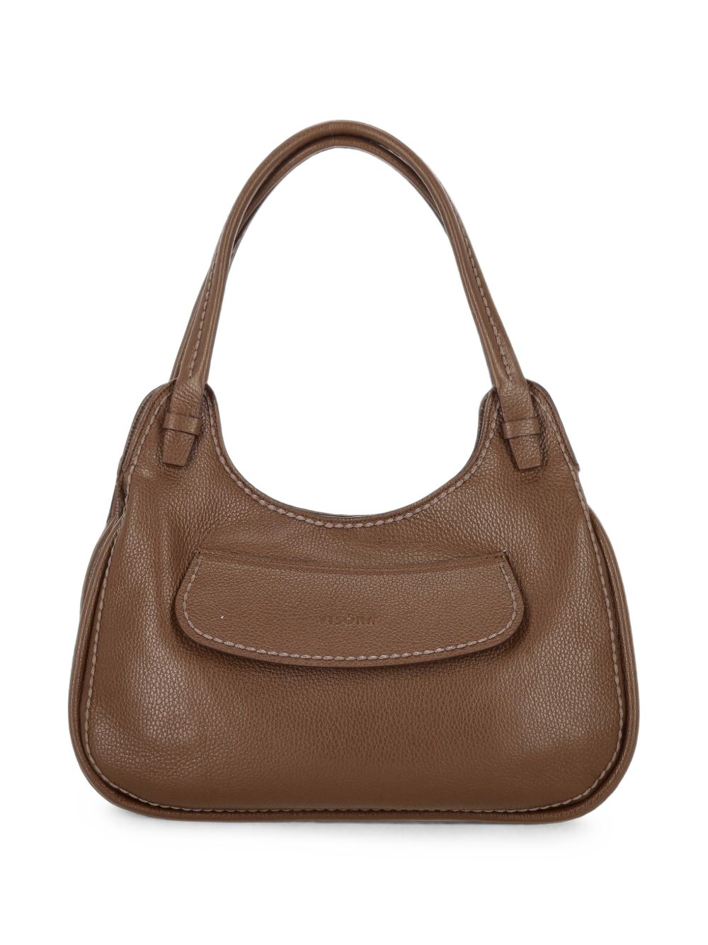 VISONA Borsa in Pelle Scamosciata Marrone