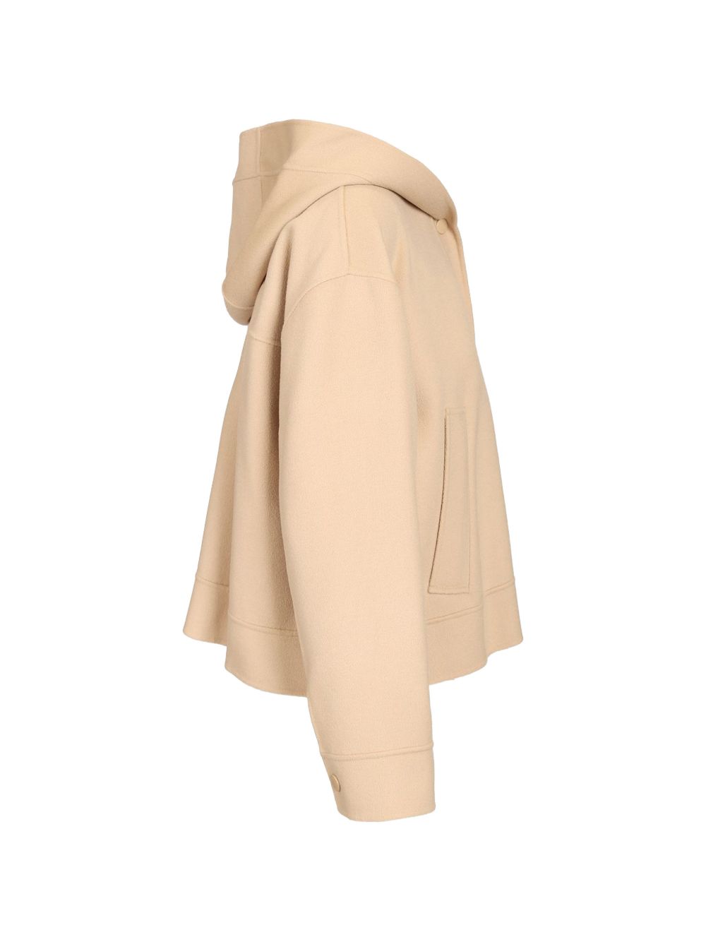 WEEKEND MAX MARA Giacca Corta in Lana con Cappuccio