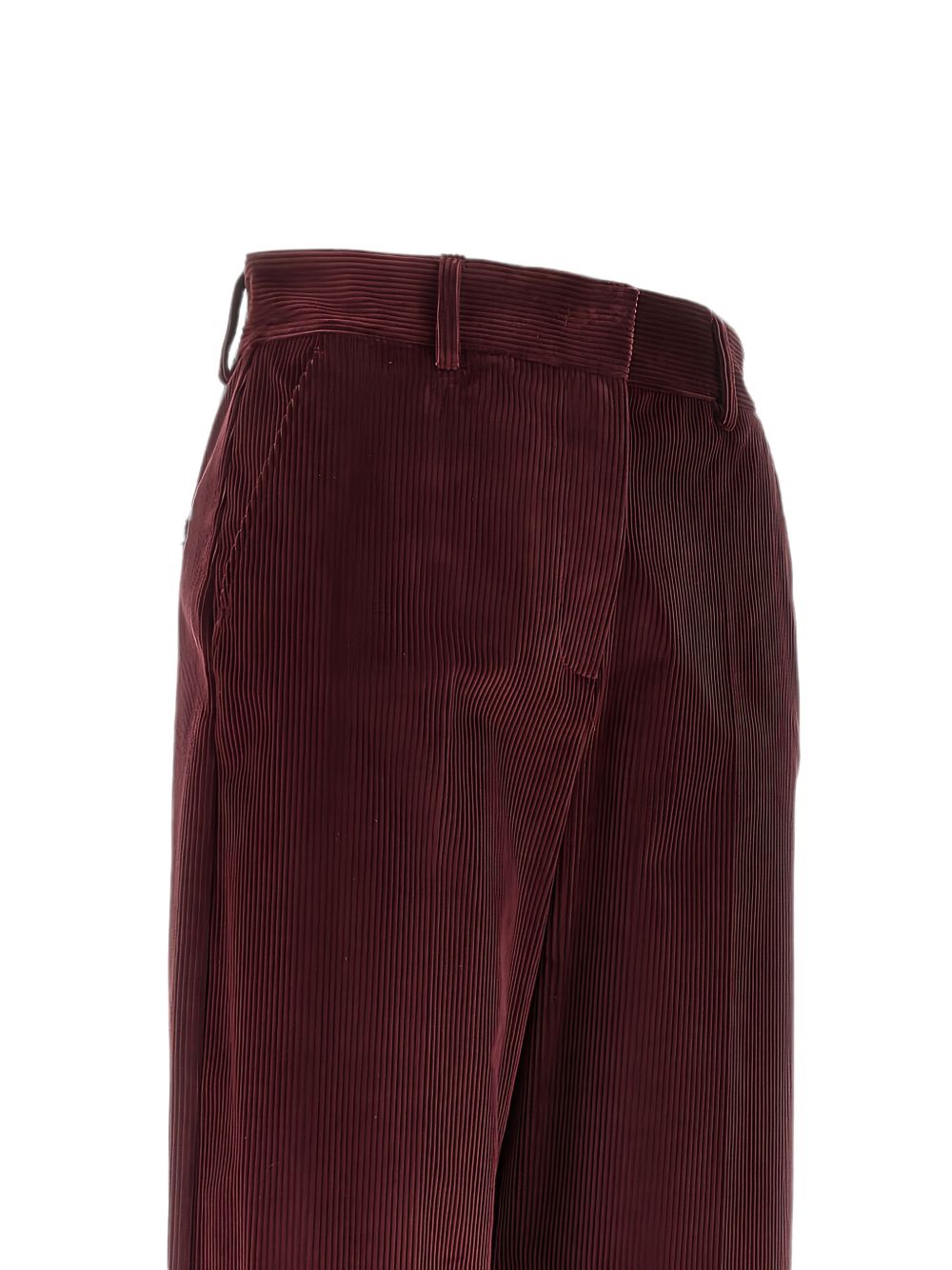 WEEKEND MAX MARA Pantaloni in Velluto Bordeaux