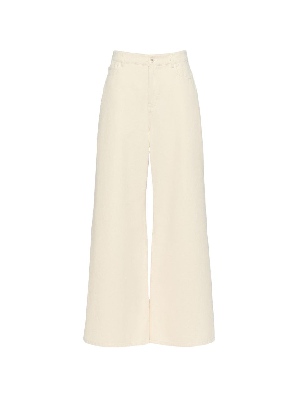 WEEKEND MAX MARA Pantaloni Cannetti in cotone wide leg a vita alta