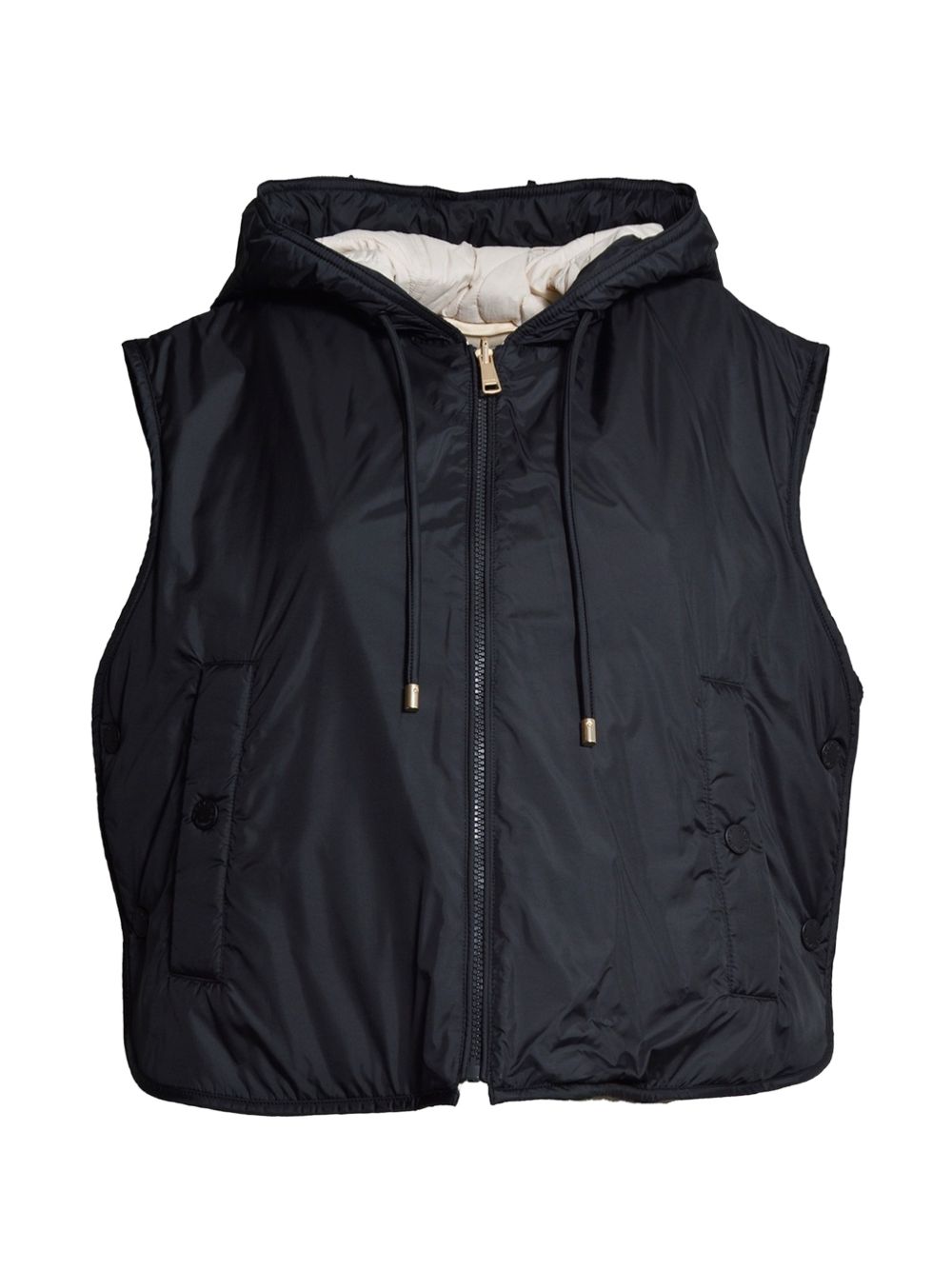 WEEKEND MAX MARA Gilet con cappuccio e zip imbottito
