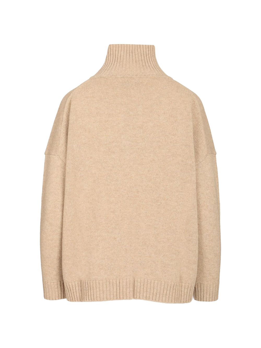 WEEKEND MAX MARA Maglia a collo alto beige in lana