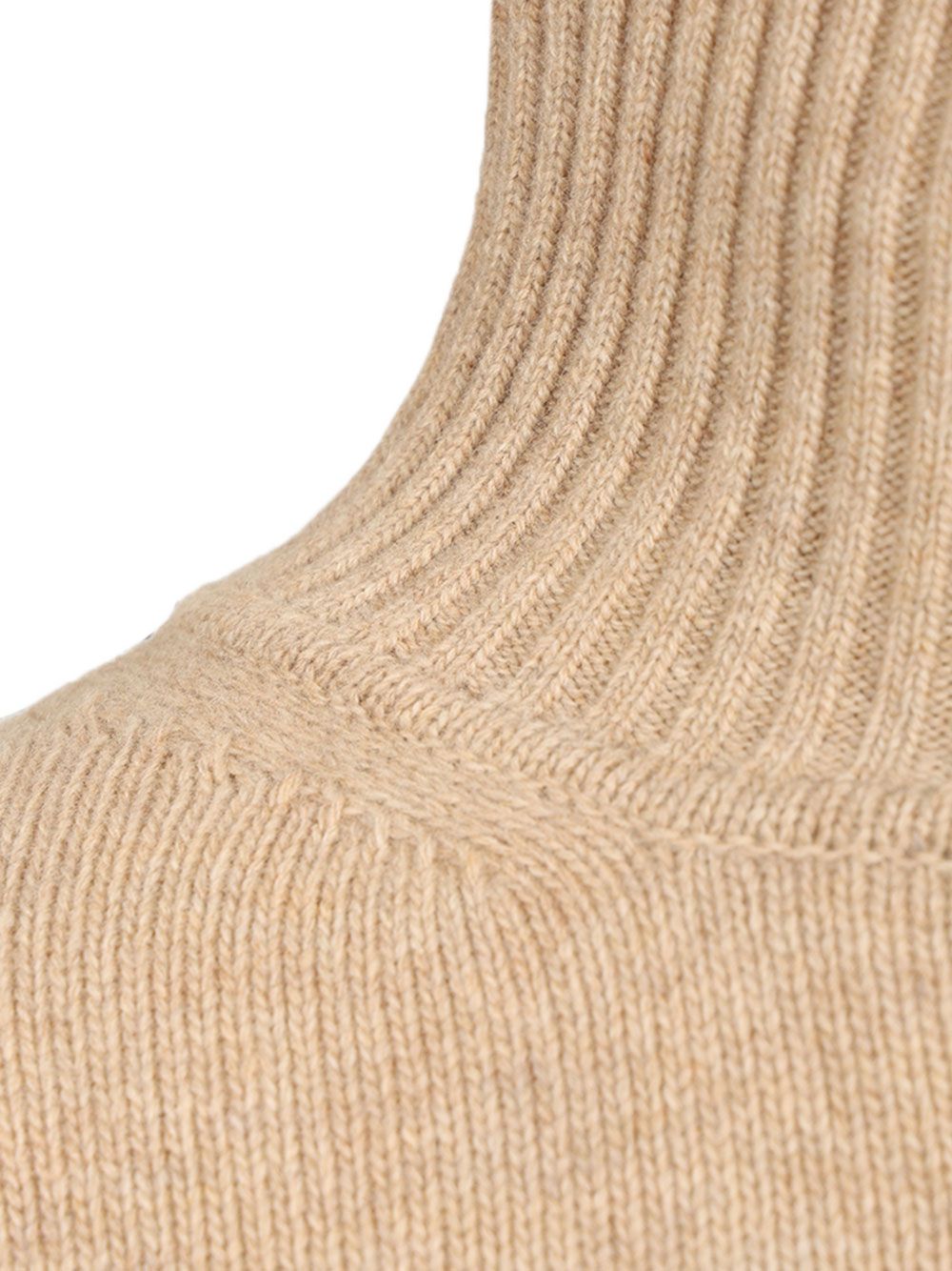 WEEKEND MAX MARA Maglia a collo alto beige in lana