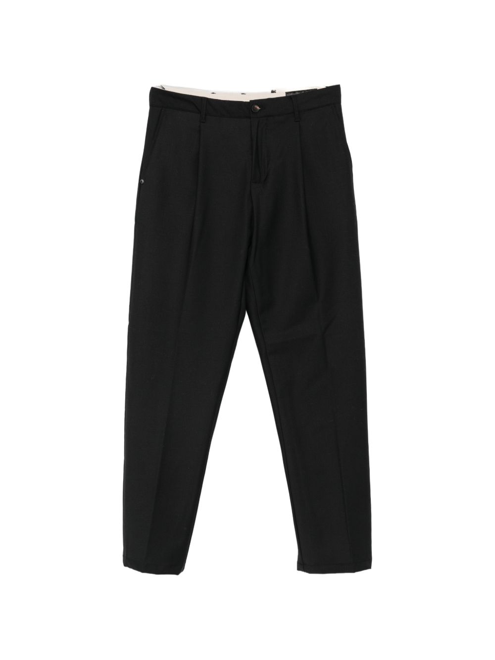 WHITE SAND Pantaloni neri in misto lana