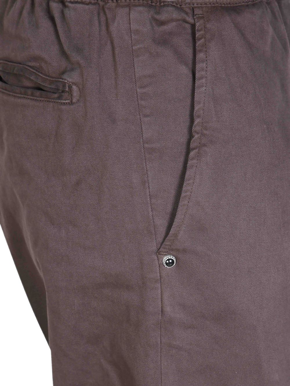 WHITE SAND Pantalone in Gabardina di Cotone Slim