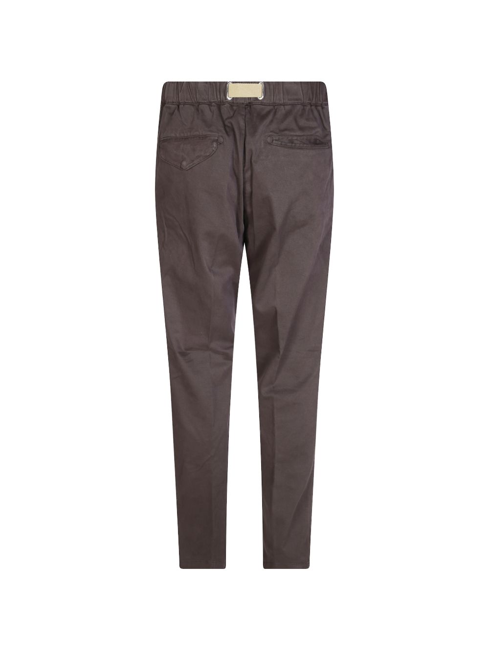 WHITE SAND Pantalone in Gabardina di Cotone Slim