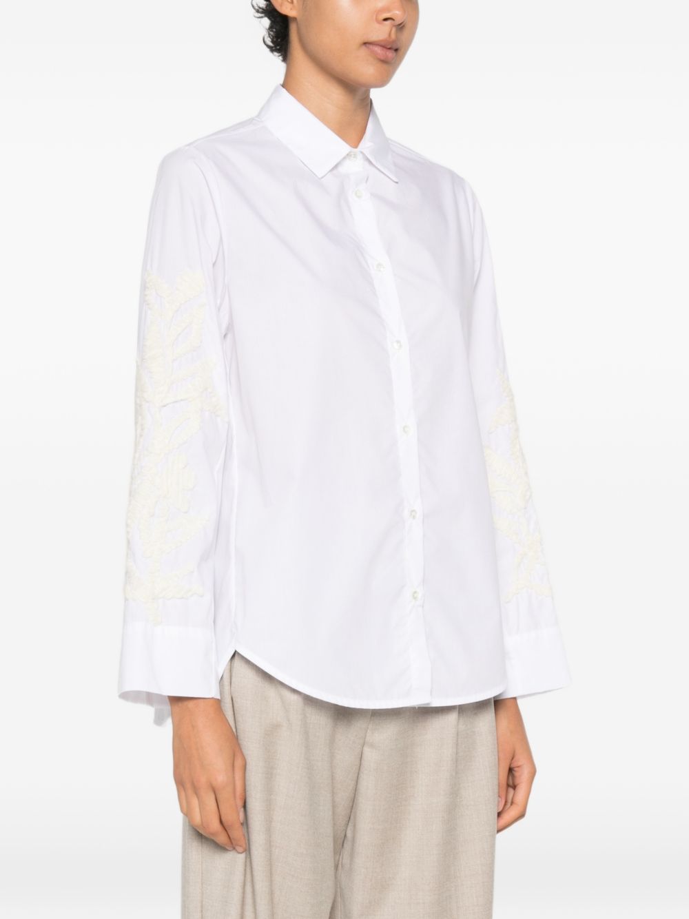 WHYCI Camicia bianca in cotone