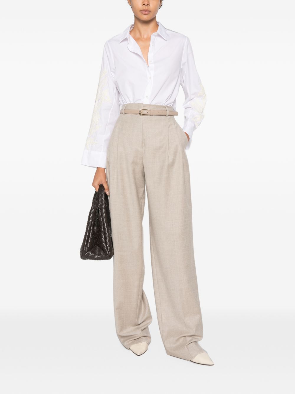 WHYCI Camicia bianca in cotone