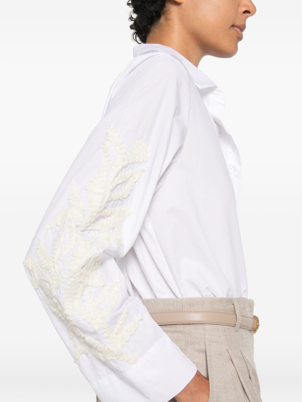 WHYCI Camicia bianca in cotone