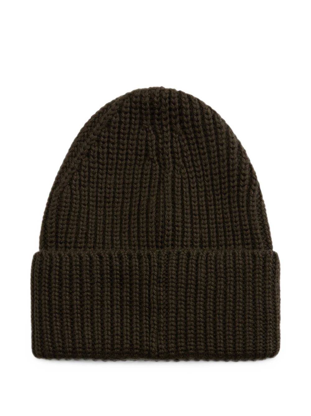 WOOLRICH Cappello verde oliva in lana a coste