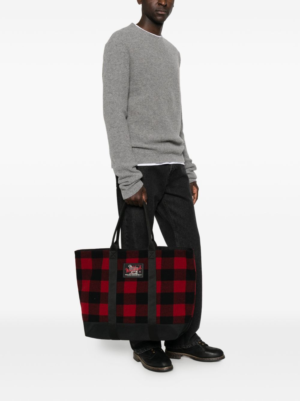 WOOLRICH Borsa shopping a quadri<BR/>