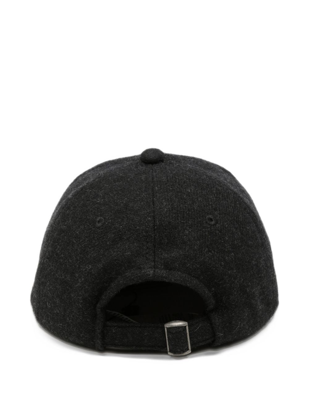 WOOLRICH Cappello da baseball antracite in lana con logo