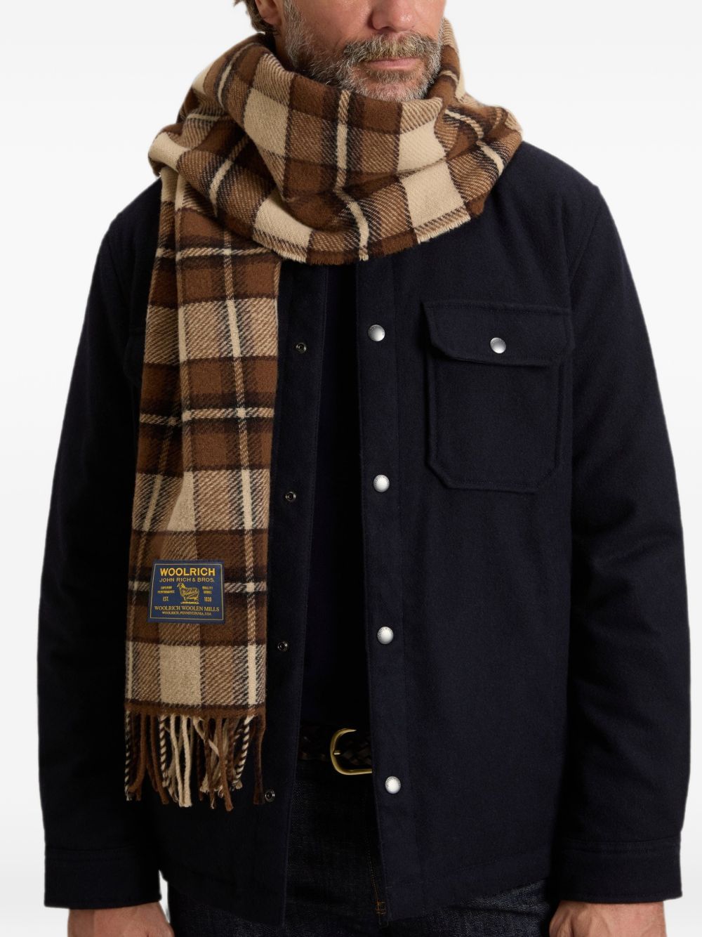 WOOLRICH Sciarpa in Lana Cammello