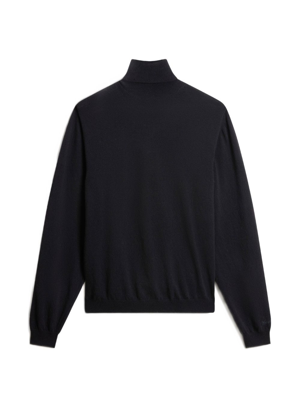 WOOLRICH Maglia a collo alto in lana nera