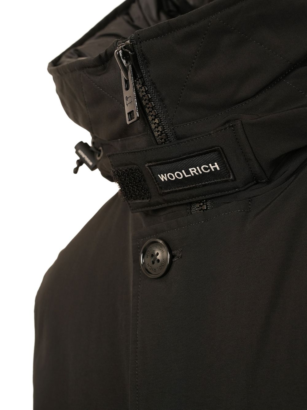 WOOLRICH Parka Nero con cappuccio