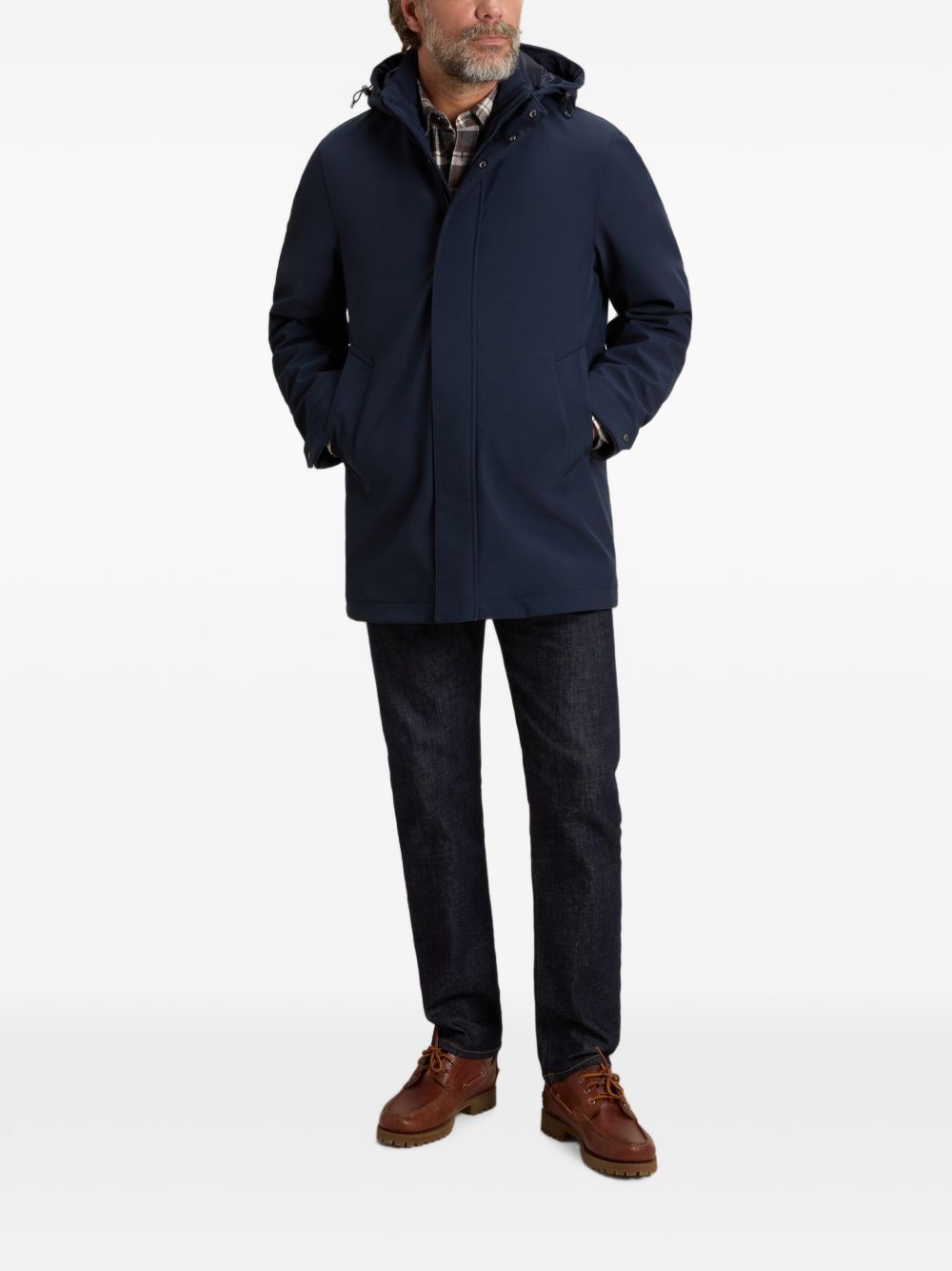 WOOLRICH Parka Chesterfield Blu