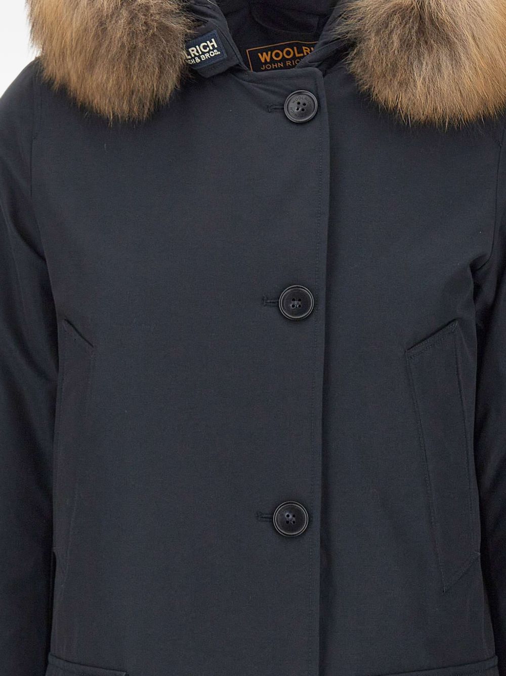 WOOLRICH Parka blu con cappuccio