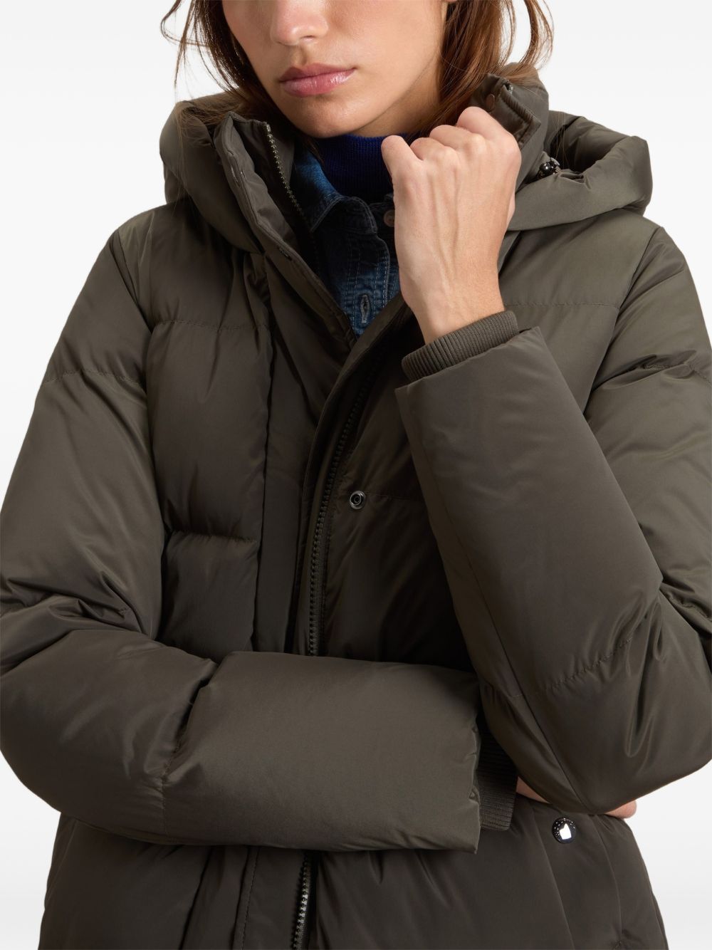 WOOLRICH Piumino Lungo Verde Oliva