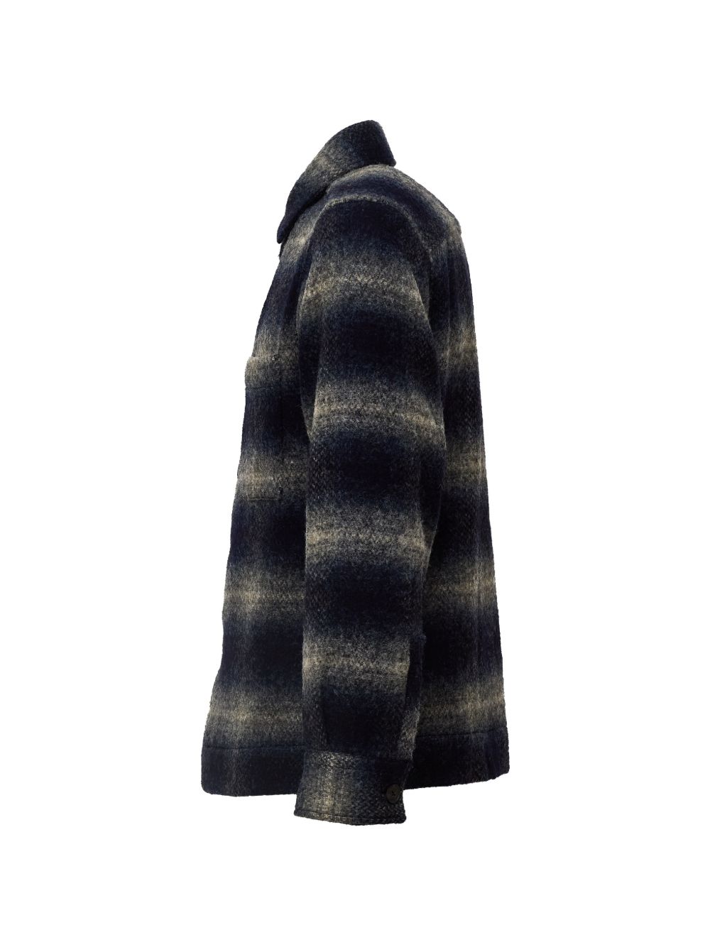 XACUS Camicia a maniche lunghe in lana a quadri