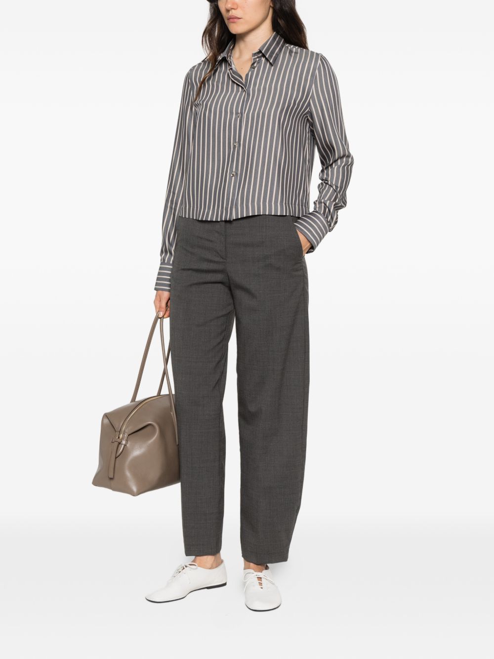 XACUS Camicia Anya grigia a righe firmata Xacus