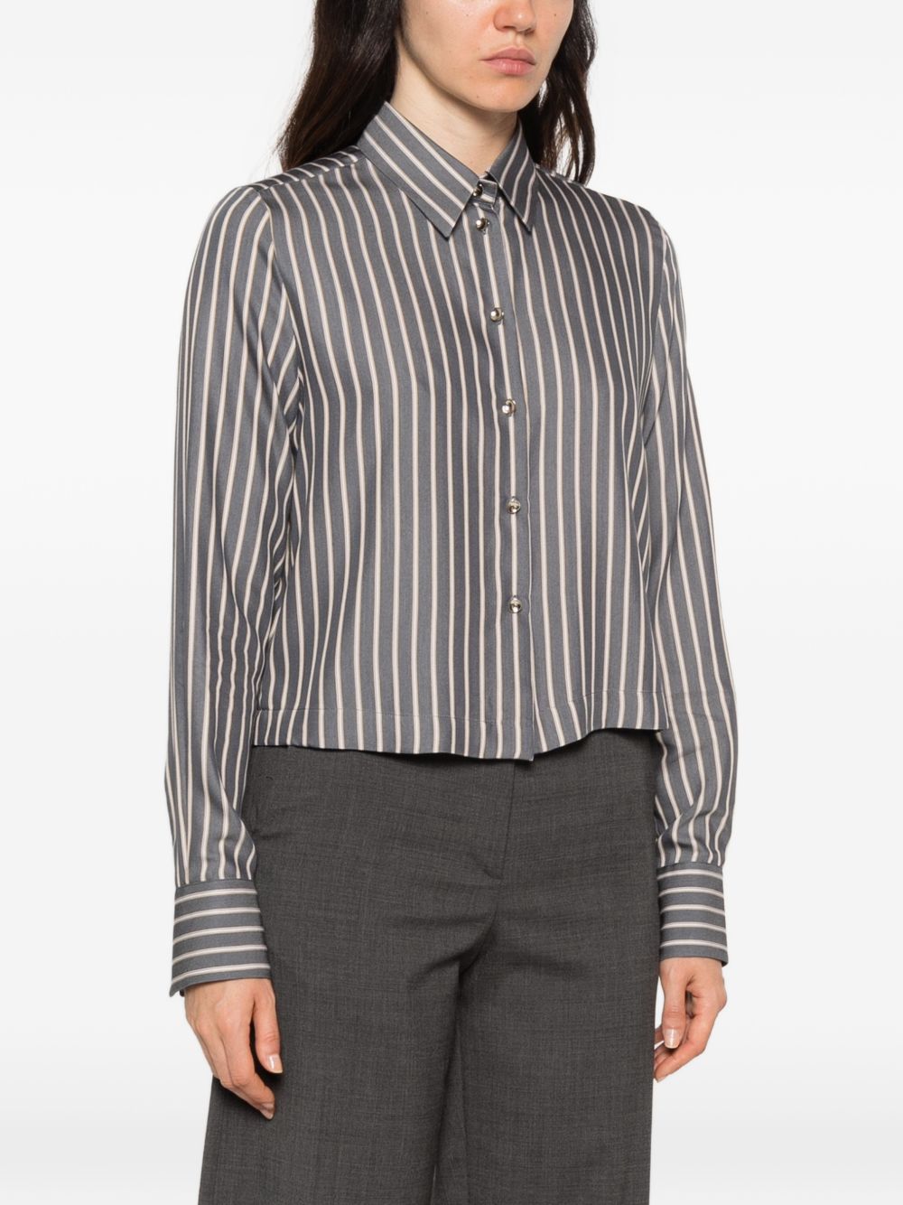 XACUS Camicia Anya grigia a righe firmata Xacus