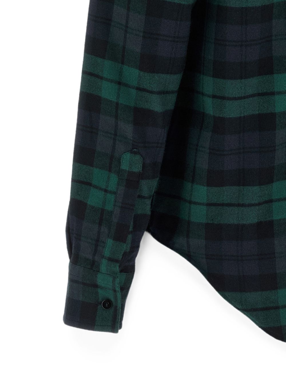 XACUS Camicia Marta in cotone con motivo a quadri scozzesi