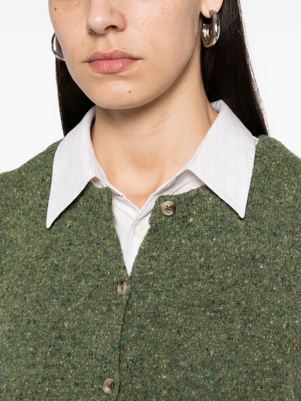 YERSE Gilet in lana con bottoncini