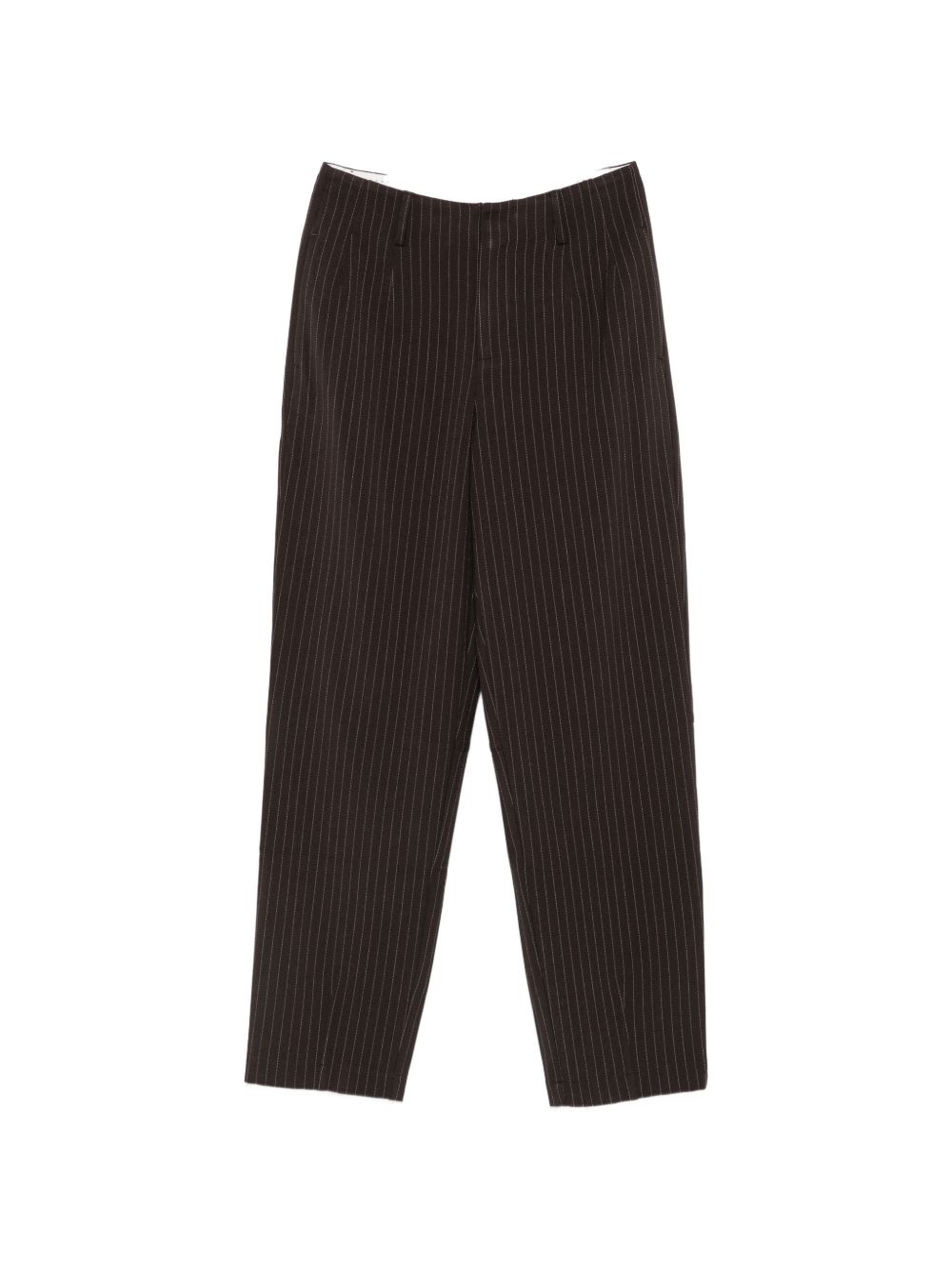 YERSE Pantaloni Marroni Gessati