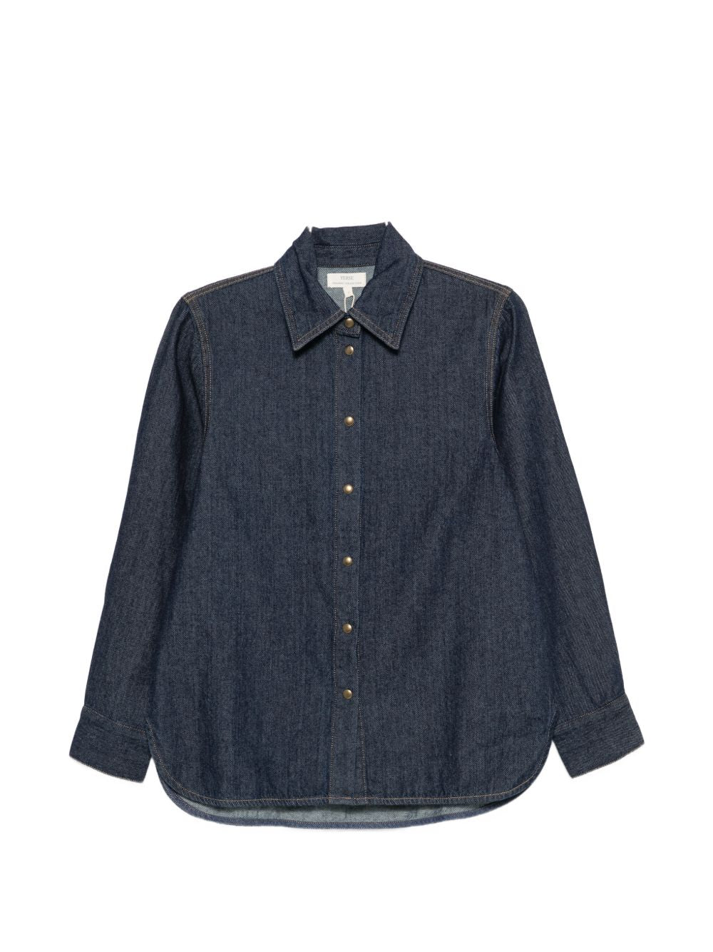 YERSE Camicia in denim blu Rodeo