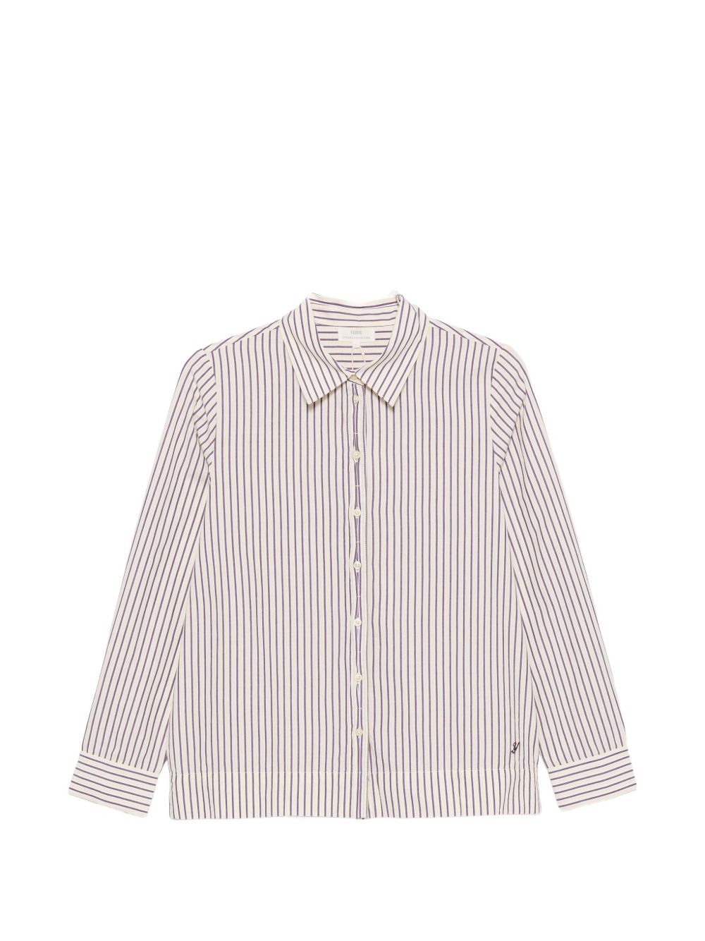 YERSE Camicia Basil classica a righe in cotone