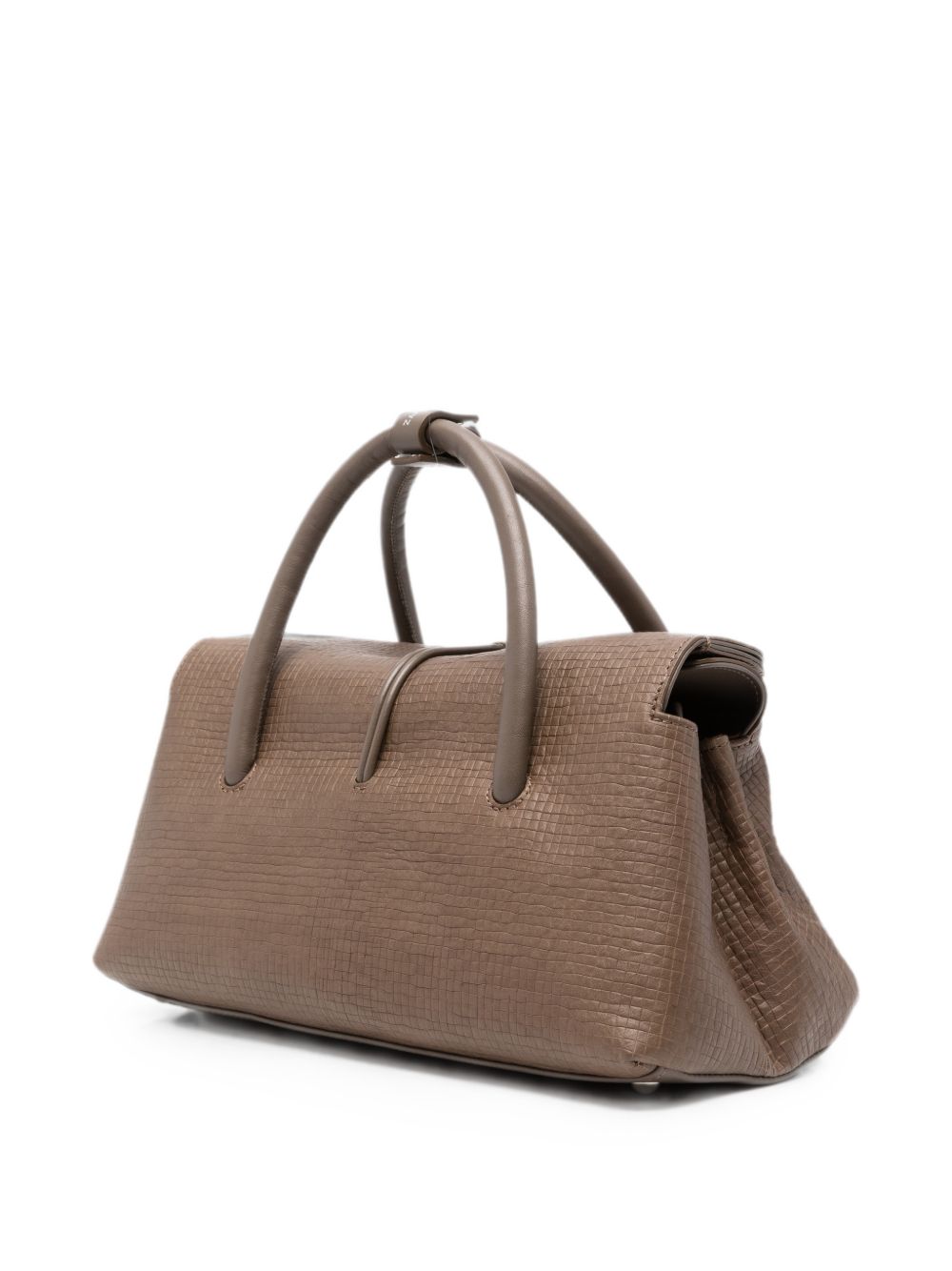 ZANELLATO Borsa Dotta Small in pelle martellata marrone