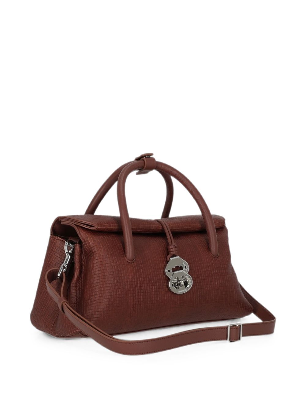 ZANELLATO Borsa a mano small tote in pelle marrone
