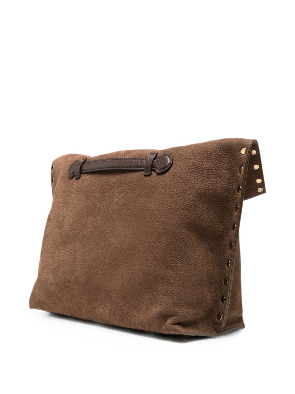 ZANELLATO Borsa A'Spasso Medium in pelle nabuk grigia