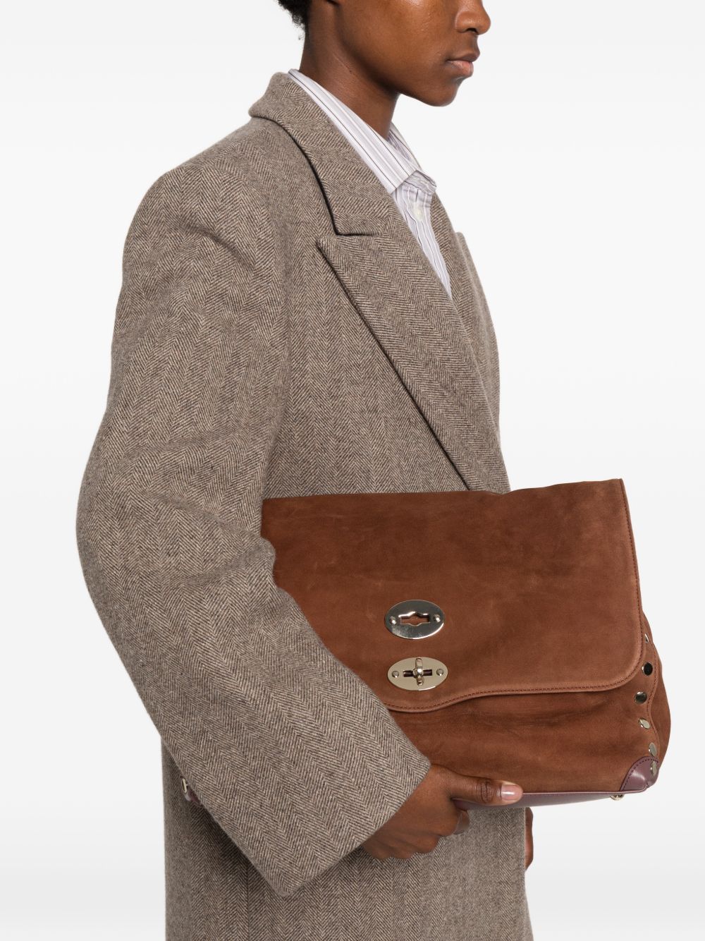 ZANELLATO Borsa Postina Zashmere Media con Patta Frontale