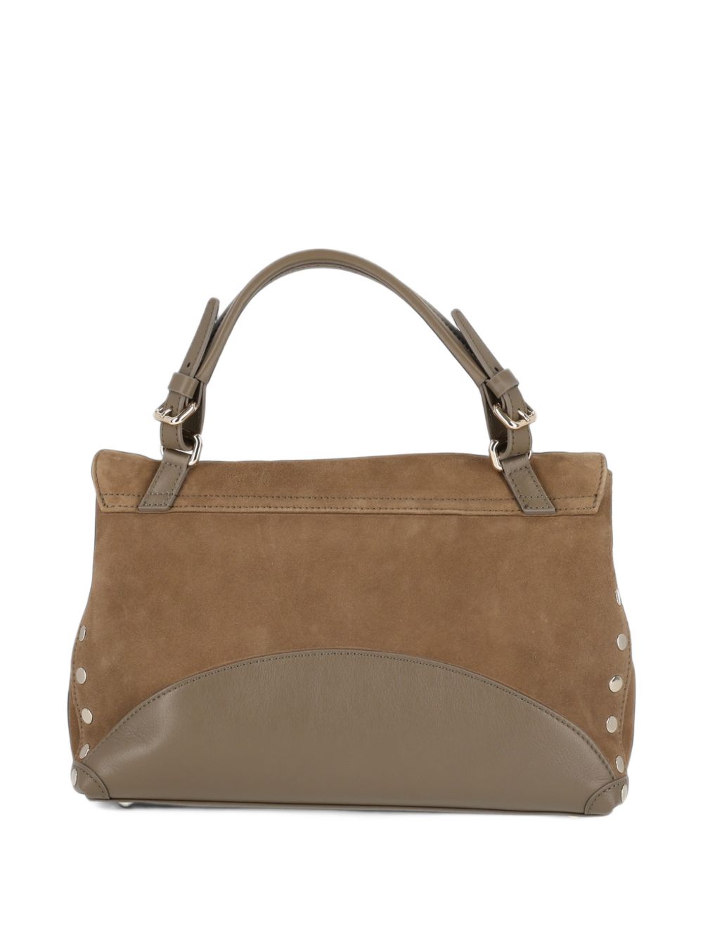 ZANELLATO Borsa Small in pelle scamosciata color oliva