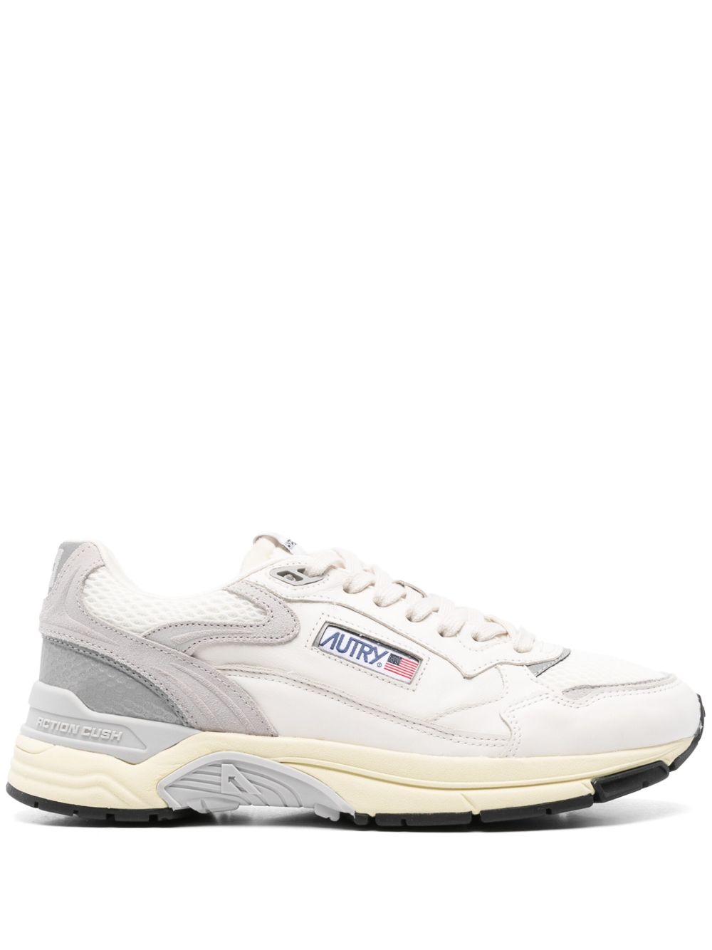 AUTRY Sneakers Medalist bianche e grigie con camoscio