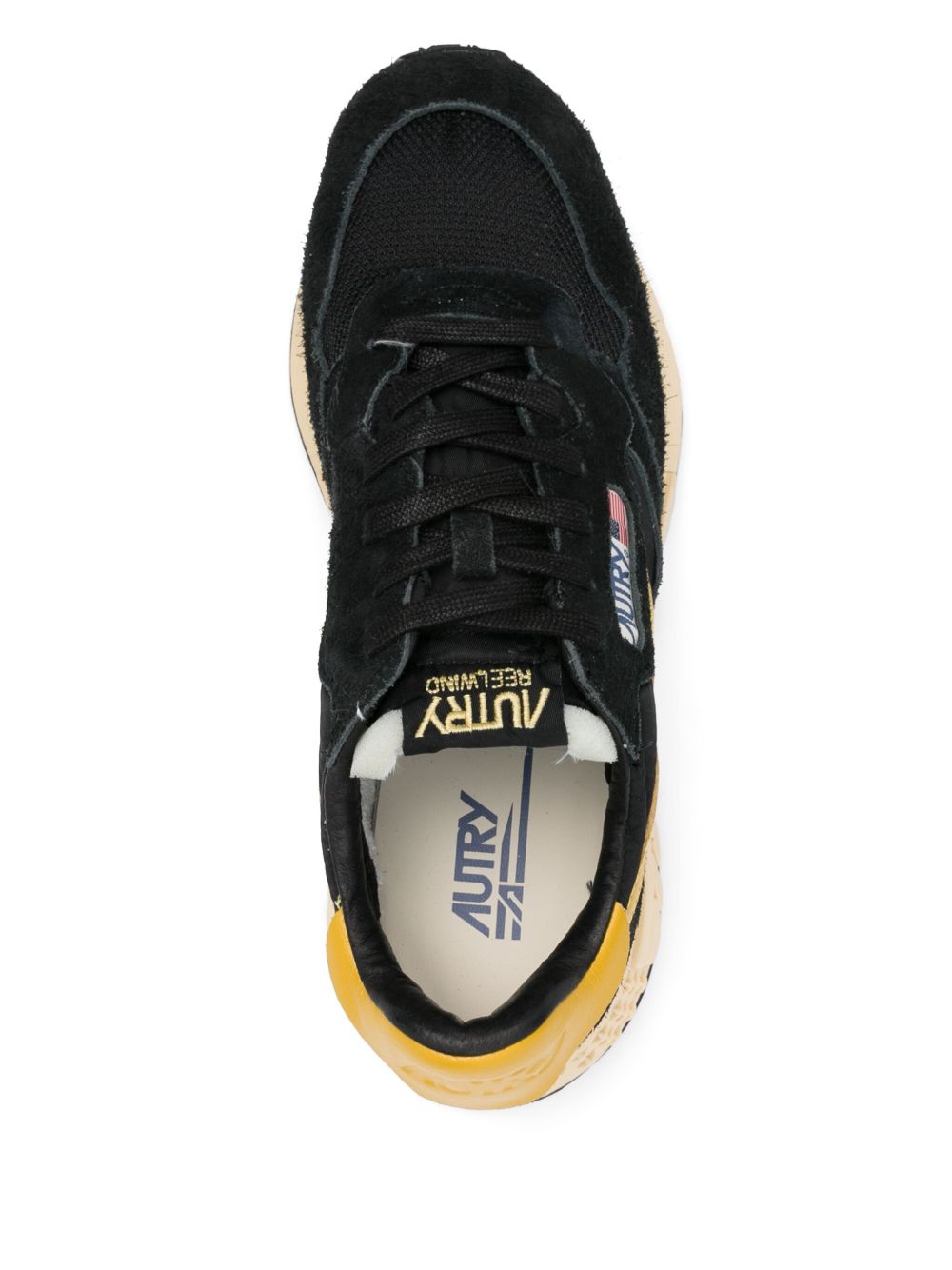 AUTRY Sneakers Medalist gialle e nere scamosciate