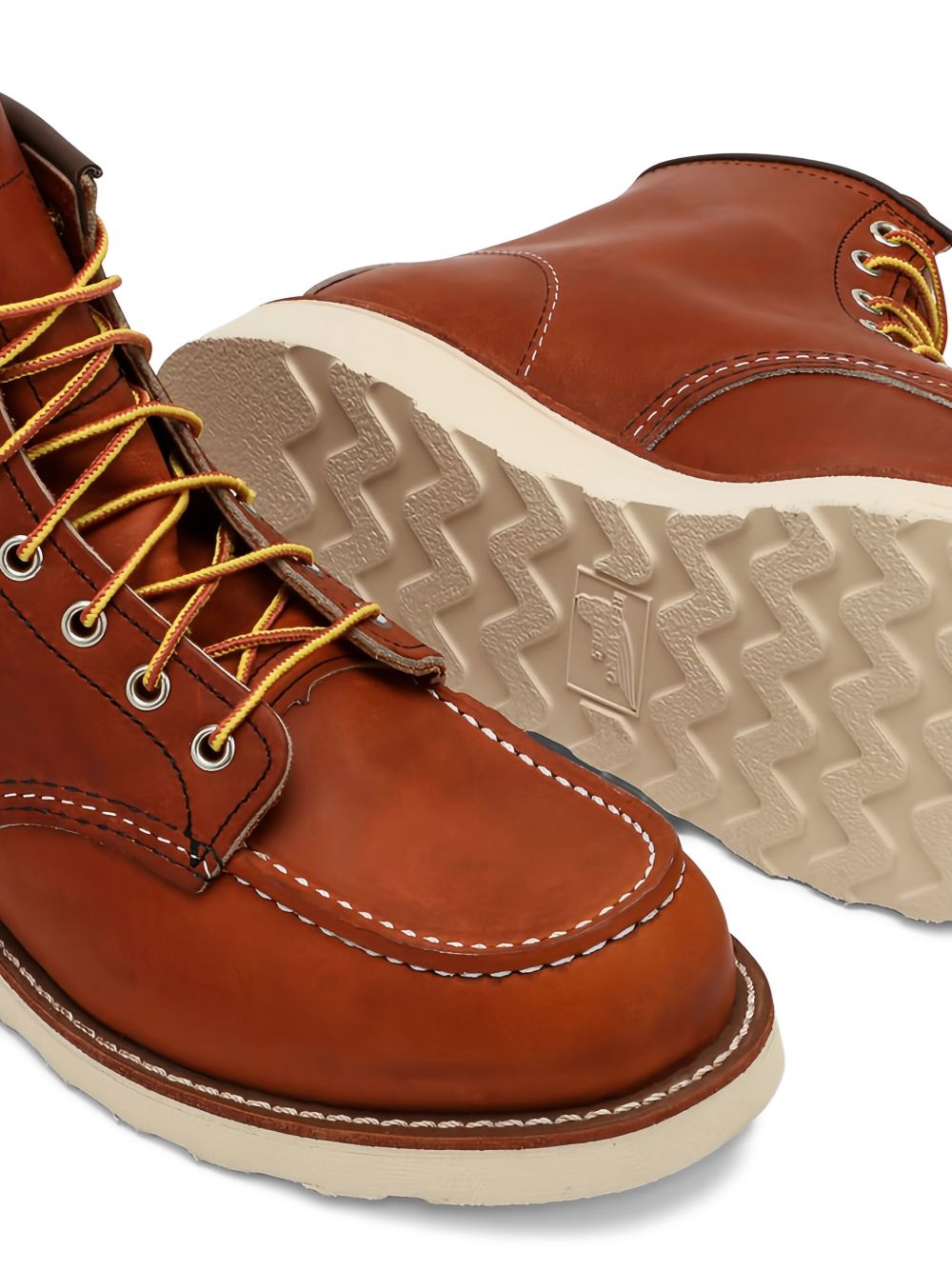 RED WING Anfibi Classic Moc Toe marroni in pelle