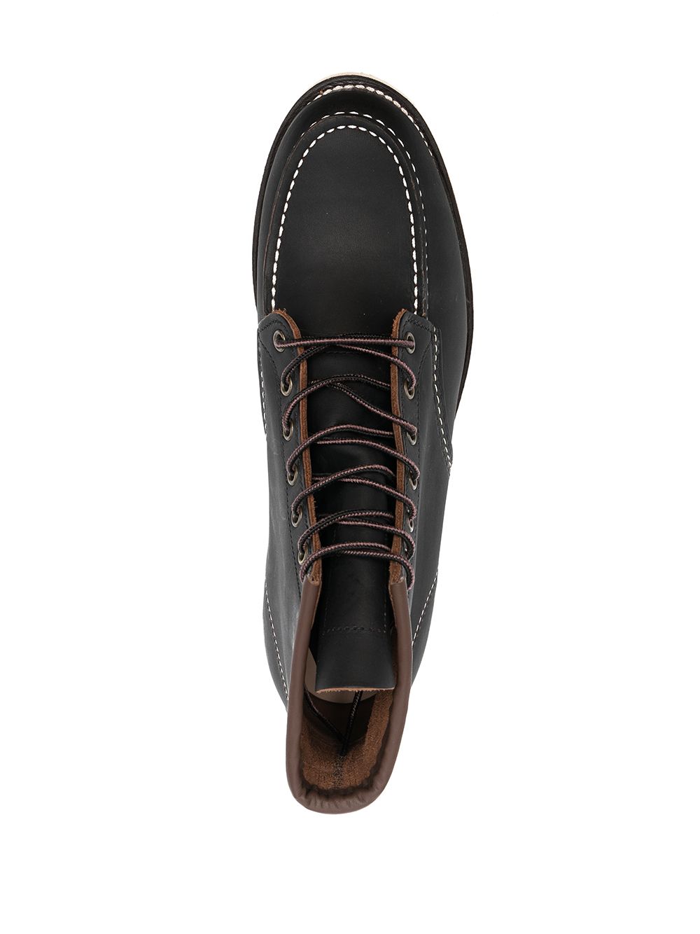 RED WING Anfibi Classic Moc Toe neri in pelle
