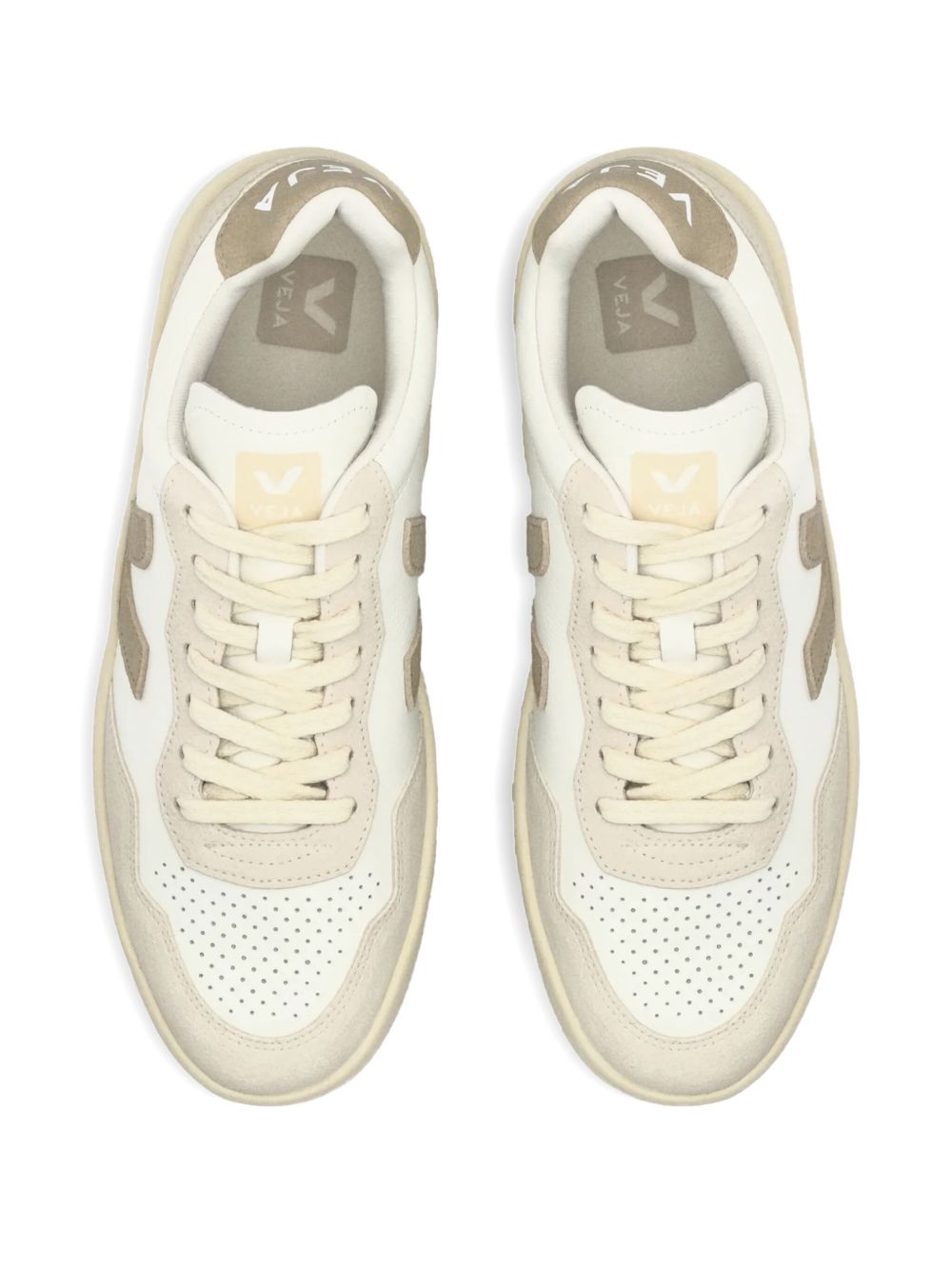VEJA Sneakers in pelle bianche e grigie