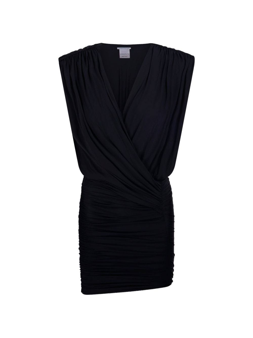 AMAZUIN Abito nero corto Candice Deep Black