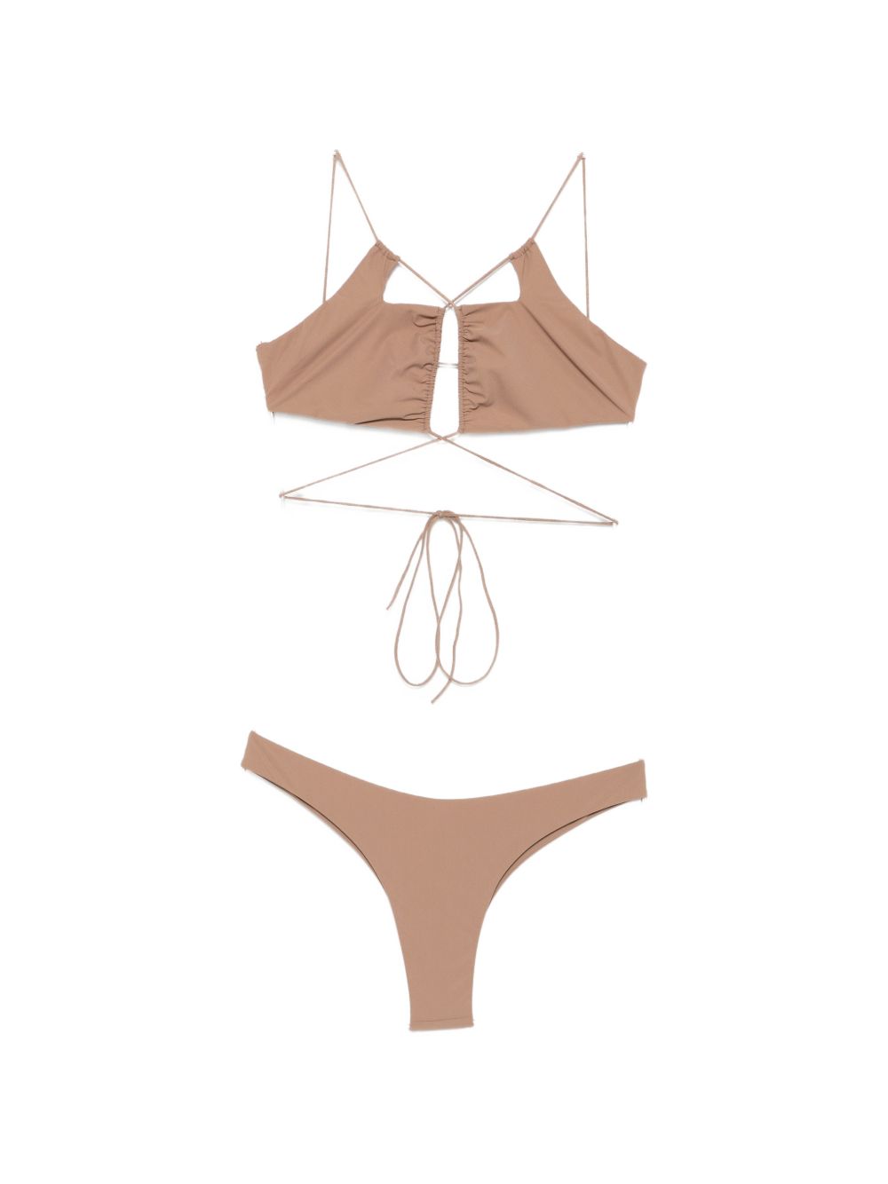 AMAZUIN Set bikini beige Jadia Thong Desert