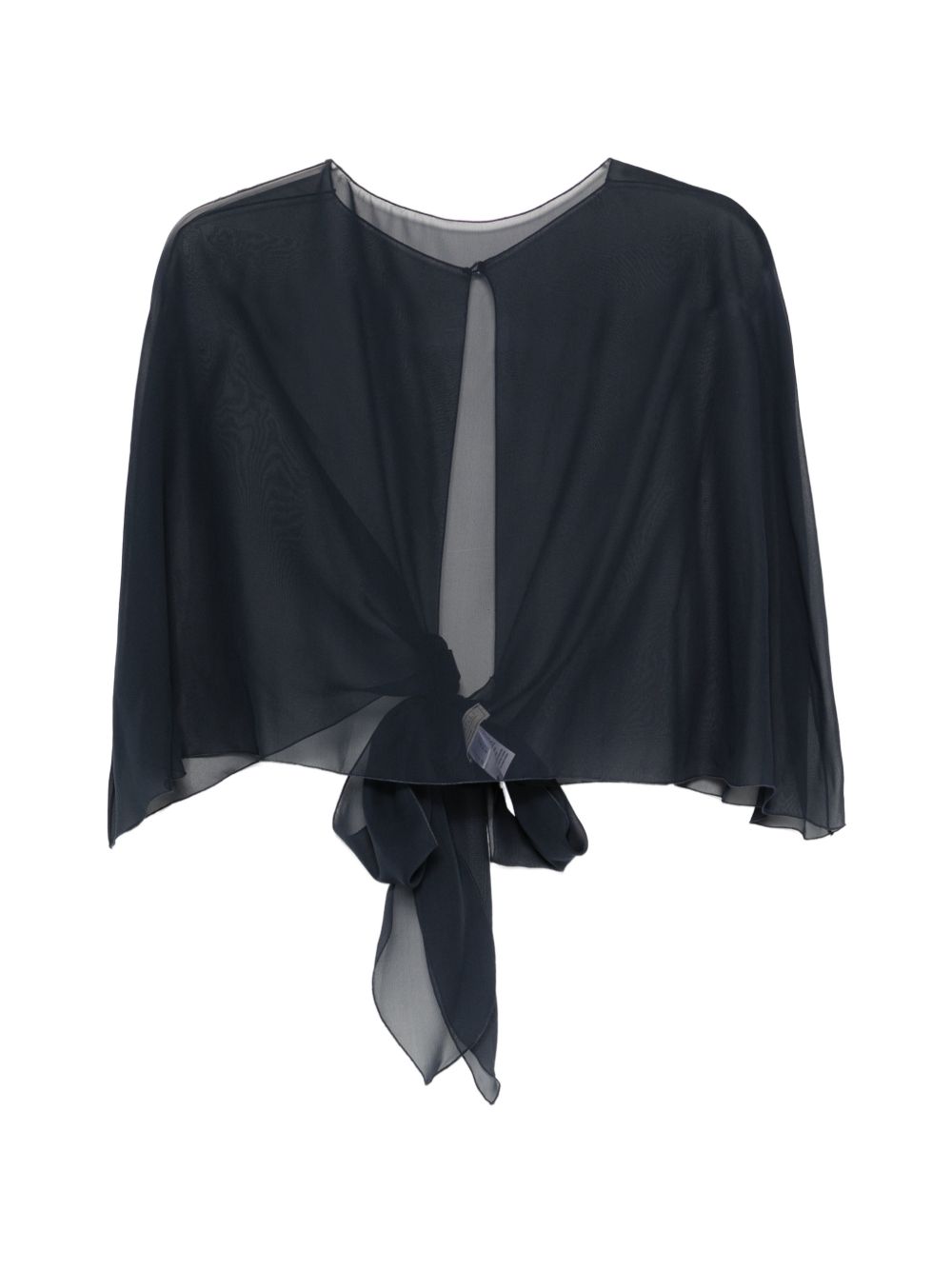 ANTONELLI Foulard Cristian coprispalle nero multivelo semitrasparente