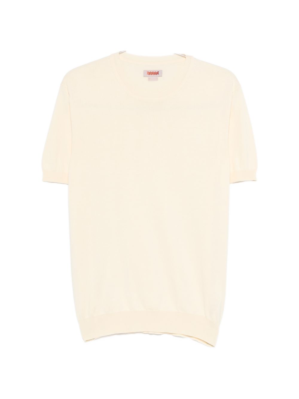 BARACUTA T-shirt in cotone avorio a maniche corte